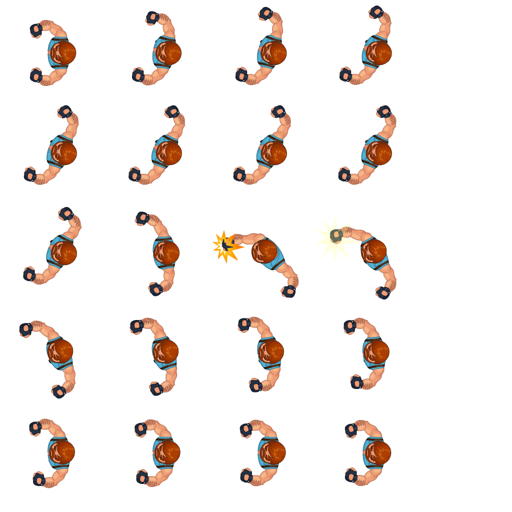 Muster my Monsters aimation spritesheet